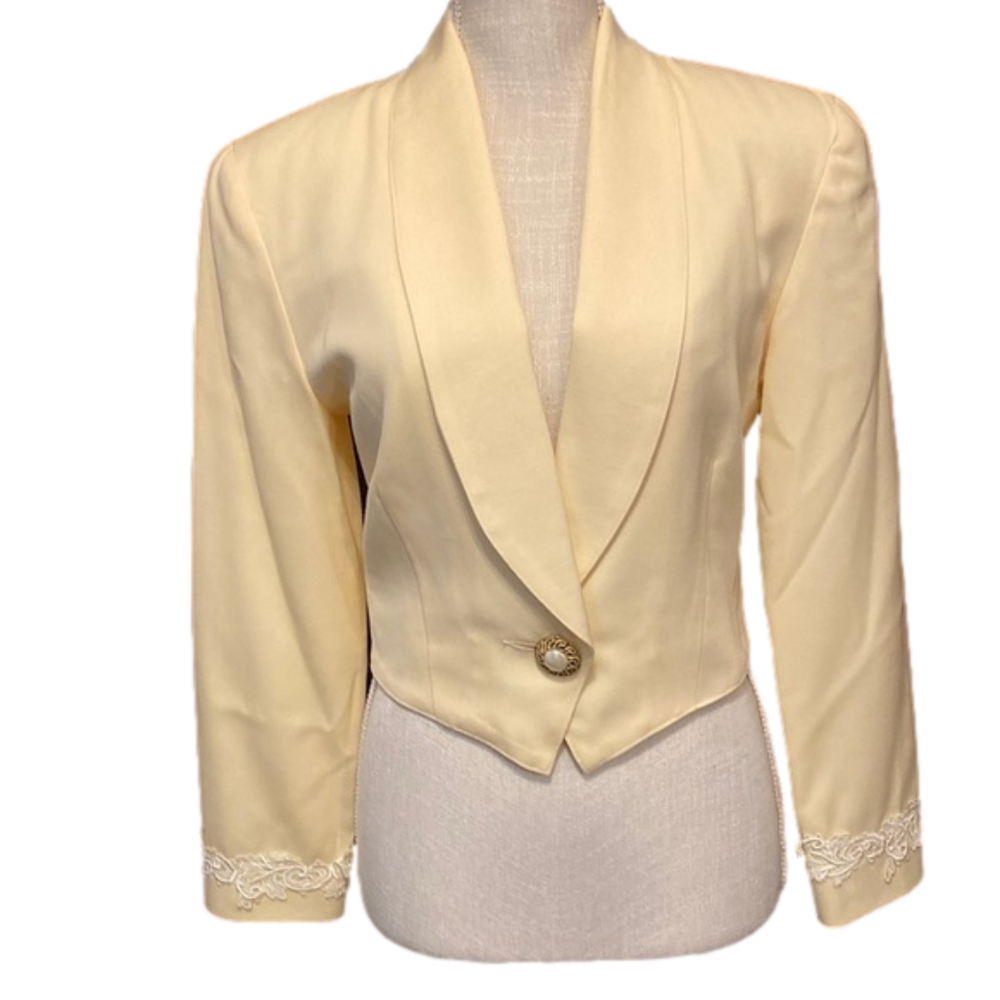 T. Edwards Vintage yellow short waisted jacket.
